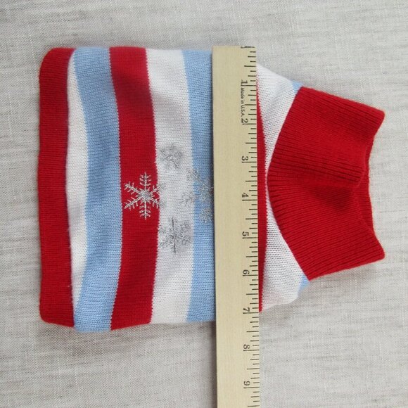 Build-A-Bear Workshop Baby Winter Hat & Neck Warmer Set Small Multi Snowflake - Picture 11 of 13